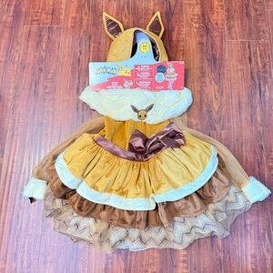 Brand New Pokemon Eevee Deluxe kids Dress Size 5-6 Officially licensed Read Blw!